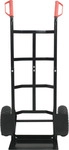 vidaXL Erweiterbarer Handwagen Schwarz und Rot 57 x 46 x 113 cm Stahl