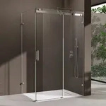 doporro Duschkabine Schiebet&uuml;r Dusche Eckdusche 75x120x195cm Duschabtrennung...