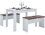 VCM Essgruppe | K&uuml;chentisch Set |Tischgruppe | Ma&szlig;e Tisch ca. H. 75 x B. 110...