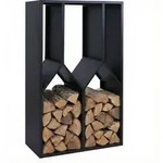 Brennholzlager MCW-P76, Kamin-/Feuerholzregal Holzlager Holzunterstand Outdoor Metall