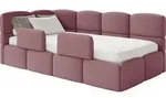 Selsey Cloudy &ndash; Kinderbett 90x200, mit Matratze, Rausfallschutz, Kopfteil...