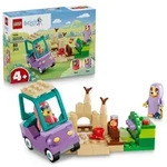 LEGO Bluey Omas mit Bingo und Bluey - Lernspielzeug mit Auto, 2 Minifiguren & Garten