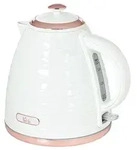 HOMCOM Wasserkocher 1,7 L, 2200W, Kabellos, BPA-Frei mit Kalkfilter - Wei&szlig;