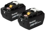 Makita Akku Set 2x BL 1890 Akku 18 V 9,0 Ah / 9000 mAh Li-Ion LXT ( 2x 1915H4-0...