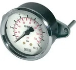 Riegler Standardmanometer, Dreikantfrontring, G 1/4 hinten, 0 - 4,0 bar, &Oslash; 50