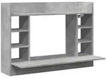 vidaXL Wand-Schreibtisch Betongrau 105x48x75 cm Holzwerkstoff - Grau