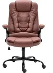 vidaXL B&uuml;rostuhl Hellbraun Wildleder-Optik - Braun