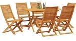 vidaXL Garten Essgruppe 7 pcs Braun Massivholz Akazie - Braun