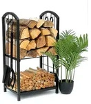 DanDiBo Kaminholzregal Innen Metall Schwarz 72 cm Kaminholzst&auml;nder mit...