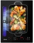 CIARRA Induktionskochfeld mit Dunstabzug, 39 cm Boost Plasma+-System...