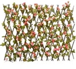 vidaXL Rankgitter mit K&uuml;nstlichem Efeu Erweiterbar Dunkelrosa 180x60cm - Rosa