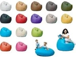 sunnypillow XXXL Sitzsack mit Styropor F&uuml;llung 145 cm Durchmesser 2-in-1...