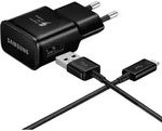Samsung, Samsung 15W USB-A Netzladeger&auml;t mit USB-C auf USB-A Kabel 1m, Schwarz...