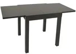 DEGAMO Gartentisch LIVORNO 70/140x70cm Alu + Keramikoptik dunkelgrau,...