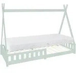ML-Design Kinderbett Tipi 90x200 cm mit Matratze, Rausfallschutz und...