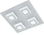 EGLO LED Deckenleuchte Masiano, 4 flammige Deckenlampe, Wohnzimmerlampe aus...