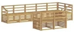 vidaXL Outdoor-Sofagarnitur 8 pcs Wei&szlig; 304 x 126,5 x 73 cm - Wei&szlig;