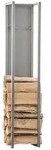 CLP Kaminholzst&auml;nder Spark edelstahl 100 cm - Grau
