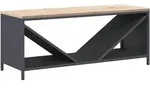 vidaXL Brennholzregal mit Holzplatte Anthrazit 100,5x35,5x40 cm - Grau