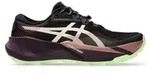 Asics Damen Halbschuhe Schn&uuml;rer Schwarz - Gr&uuml;n/Dunkelrot - 41,5