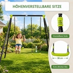 Baby Vivo Kinderschaukel / Schaukelgestell - Doppelschaukel bis 100 kg