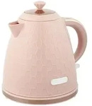 HOMCOM Wasserkocher 1,7L BPA-Frei 2200 W mit 360&deg;-Sockel, Kalkfilter, Hellrosa...