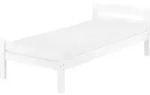 Wei&szlig;es Einzelbett Buche massiv 90x200 Bettgestell und w&auml;hlbare Ausstattung