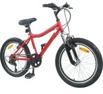 vidaXL Kinderfahrrad 24 Zoll 6-Geschwindigkeit f&uuml;r 8-12 Jahre alt Rot - Rot