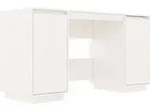 vidaXL Schreibtisch Wei&szlig; 140x50x75 cm Massivholz Kiefer - Wei&szlig;