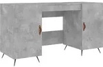 vidaXL Schreibtisch Betongrau 140x50x75 cm Holzwerkstoff - Grau