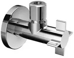 Schell Varia Design-Eckventil 1/2" mit Rosette, Griff mit 4 Wings, Chrom, 1 Stk.