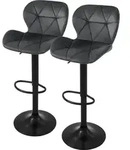 ML-Design 2er Set Barhocker Tresenhocker 360&deg; drehbar, Gepolsterter Barstuhl...