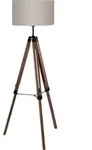 EGLO Stehlampe Lantada, 1 flammige Stehleuchte Vintage,, Standleuchte aus Holz,...