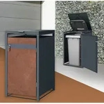 ML-Design M&uuml;lltonnenbox 1er f&uuml;r 1 Tonne 240L 68x80x116,3 cm,...