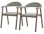 ML-Design Esszimmerst&uuml;hle 2er Set mit Armlehne K&uuml;chenst&uuml;hle Gr&uuml;n,