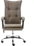 vidaXL Massage-B&uuml;rostuhl Taupe Stoff - Taupe