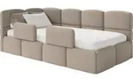 Selsey Cloudy &ndash; Kinderbett 90x200, mit Matratze, Rausfallschutz, Kopfteil...