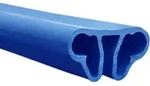 Bodenschienen Set Q2 f&uuml;r Pool / Rundbecken 420 cm, 12 Elemente &agrave; 1160 mm, blau