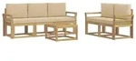 vidaXL Outdoor-Sofagarnitur 6 pcs - Braun