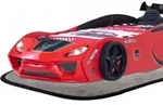 Autobett VENTO SPORT Kinderbett 90x200 cm Rennwagen-Bett inkl Sportsitze,...