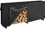 VEVOR Metall Kaminholzregal, 257x36x117 cm Brennholzregal, Kaminholzunterstand...