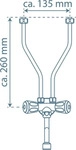 SCH&Uuml;TTE K&uuml;chenarmatur f&uuml;r 5 Ltr. Boiler &Uuml;bertischspeicher, Niederdruck Armatur