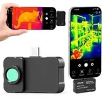 VEVOR W&auml;rmebildkamera f&uuml;r iOS & Android, 512x384 Super IR & 256x192...