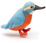 Uni-Toys - Eisvogel - 12 cm (H&ouml;he) - Pl&uuml;sch-Vogel - Pl&uuml;schtier, Kuscheltier