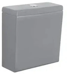 Sapho PACO Keramik-Sp&uuml;lkasten f&uuml;r Kombi-WC, Grau matt