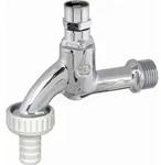 Js Auslaufventil Mit Schlauchver. Steckschl.-Ot,1",Poliert Chrom