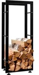 CLP Kaminholzst&auml;nder Keri V2 schwarz 25x40x100 cm - Schwarz