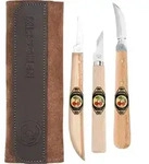 KIRSCHEN Schnitzmessersatz in Ledertasche 3-tlg. 3307000