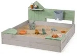 MUDDY BUDDY&reg; Sandkasten &bdquo;Cozy House&ldquo; warmgrau - eukaplyptus - Gr&uuml;n
