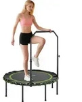 SPORTNOW Fitness Trampolin klappbar &Oslash;114cm Mini Trampoline mit 5...
